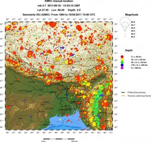 wide historical seismicity
