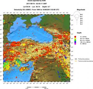 wide historical seismicity