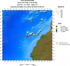 wide historical seismicity