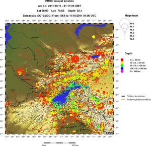 wide historical seismicity