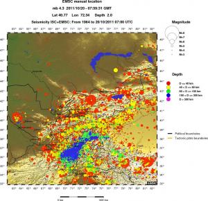 wide historical seismicity