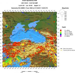wide historical seismicity