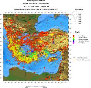 wide historical seismicity