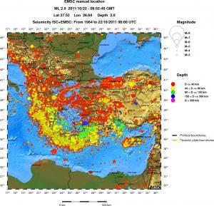 wide historical seismicity