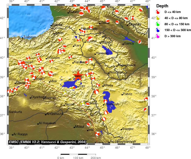 Regional moment Tensor
