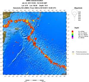 wide historical seismicity