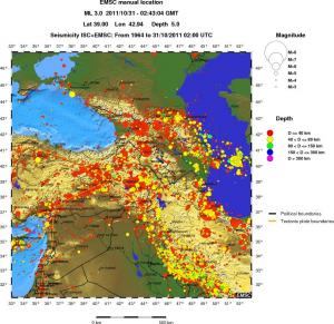 wide historical seismicity