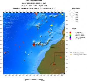 wide historical seismicity