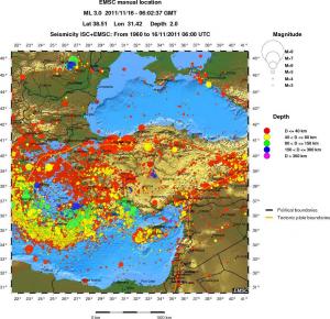 wide historical seismicity
