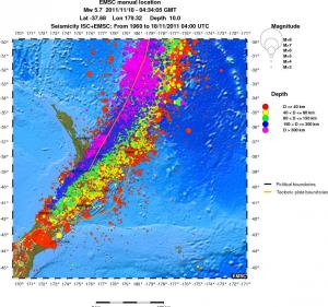 wide historical seismicity