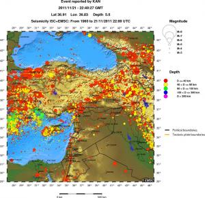 wide historical seismicity