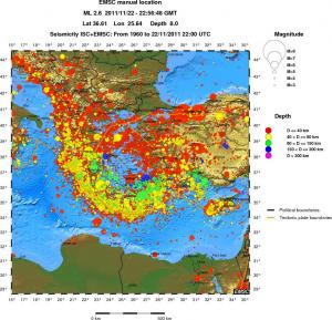 wide historical seismicity