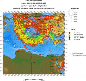 wide historical seismicity