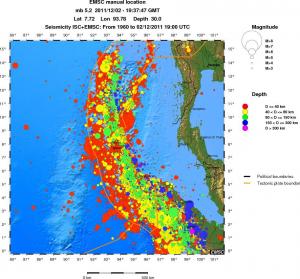 wide historical seismicity