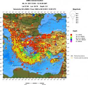 wide historical seismicity
