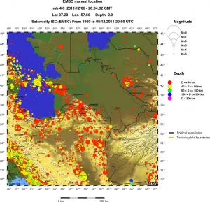 wide historical seismicity