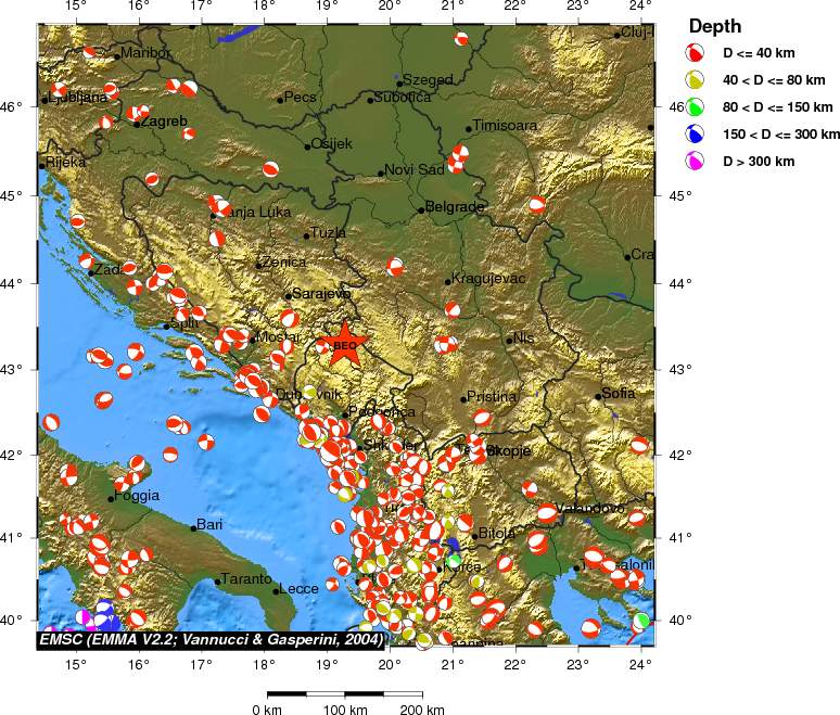 Regional moment Tensor