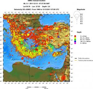 wide historical seismicity