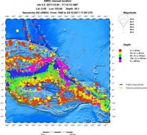 wide historical seismicity