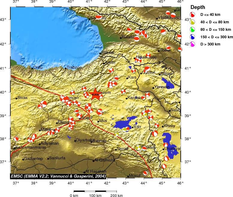 Regional moment Tensor