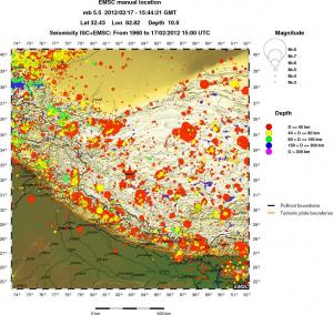 wide historical seismicity