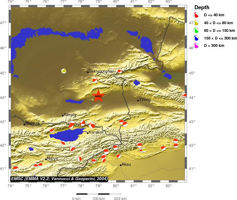 Regional moment Tensor