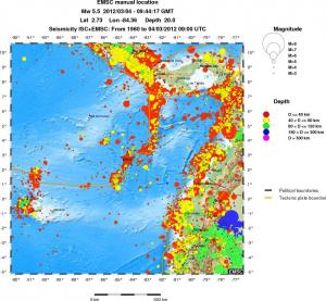 wide historical seismicity