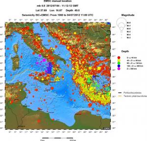 wide historical seismicity