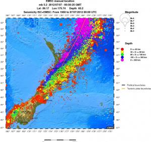 wide historical seismicity