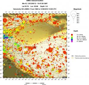 wide historical seismicity