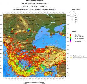 wide historical seismicity