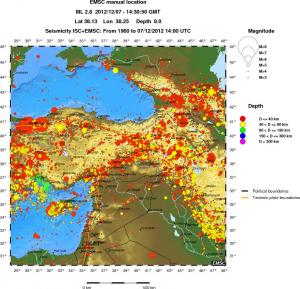 wide historical seismicity