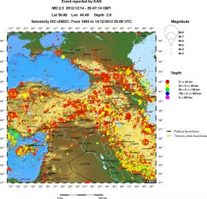 wide historical seismicity