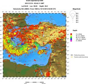wide historical seismicity