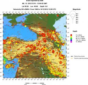 wide historical seismicity