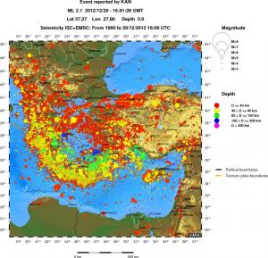wide historical seismicity