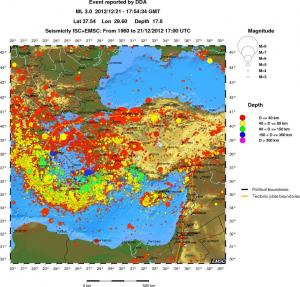 wide historical seismicity