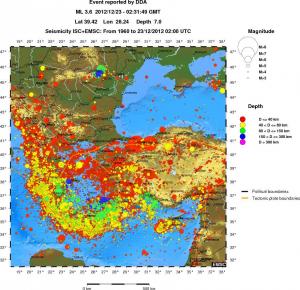 wide historical seismicity