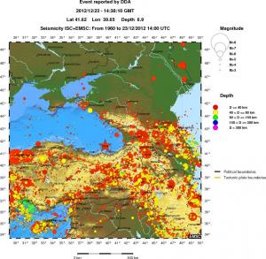 wide historical seismicity