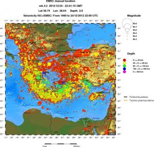 wide historical seismicity