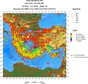 wide historical seismicity