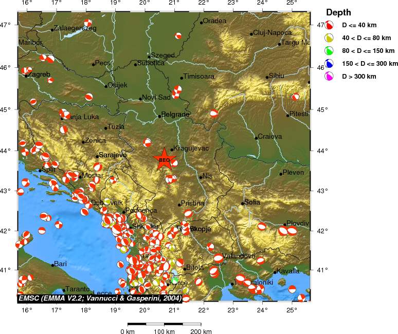 Regional moment Tensor
