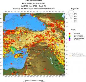 wide historical seismicity