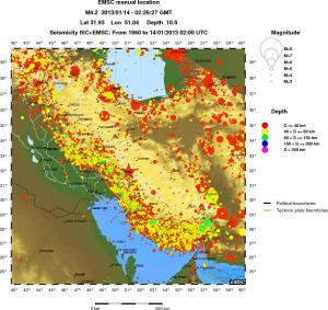 wide historical seismicity
