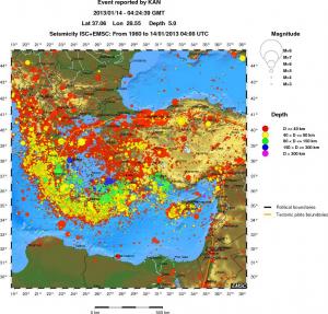 wide historical seismicity