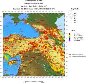 wide historical seismicity