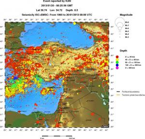 wide historical seismicity