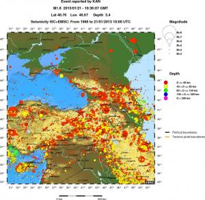 wide historical seismicity