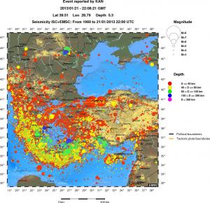 wide historical seismicity