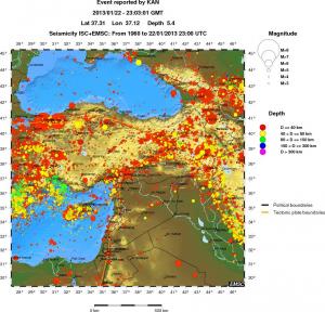 wide historical seismicity